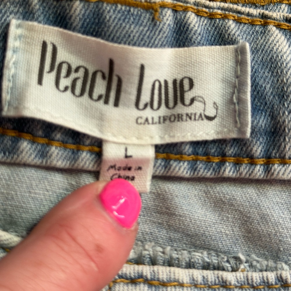 Peach Love California Denim Tennis skirt❤️ NWT - Picture 6 of 10